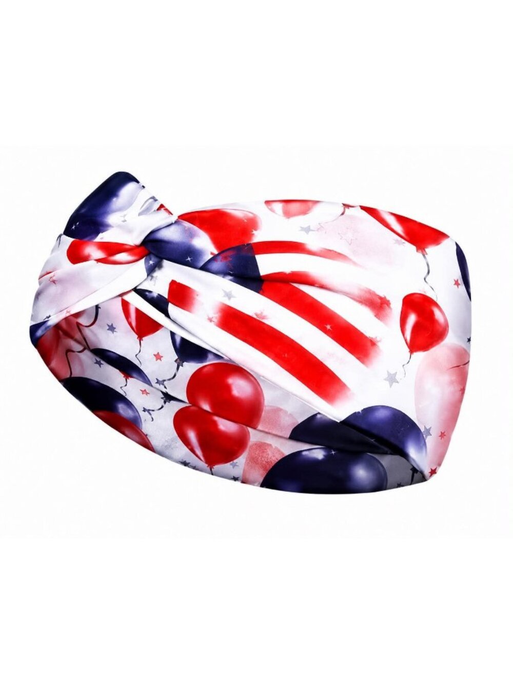 Patriotic Headbands for Women – Red, White, and Blue Twist Headbands, American F